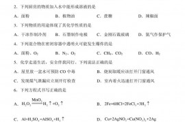 重庆市西南大学附属中学校2022-2023学年九年级上学期期末定时检测化学试题