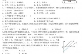 2022学年第一学期位育中学期末考试试卷高一年级物理学科