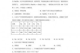 湖南株洲第二中学2022-2023学年上学期教学质量检测九年级化学试题