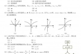 中国人民大学附属中学高考冲刺卷数学(理)试卷三