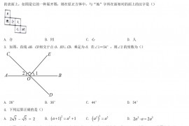 2022年河南驻马店中考数学试题及答案