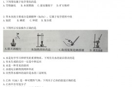 2021年新疆兵团中考化学真题及答案