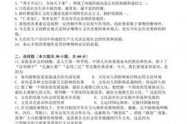 2020-2021学年浙江省绍兴市诸暨中学高二上学期期中考试政治试题（选考）