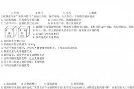 2019年安徽宿州中考化学真题及答案