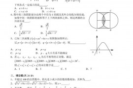 2005 年全国初中数学联赛决赛试卷