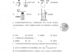 2020年黑龙江省大庆一中中考化学模拟试卷