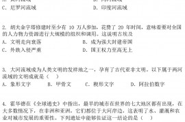 湖南省张家界市永定区2022-2023学年九年级上学期期中历史试题