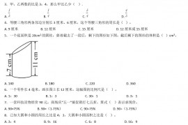 2020年上海市东中学小升初数学真题及答案