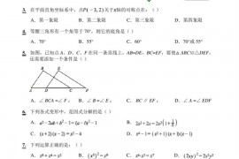 2022-2023学年广东省广州市白云区广大附中实验中学八年级上学期期末检测数学试卷