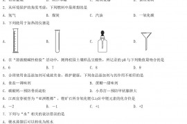 2022年江西上饶中考化学试卷及答案