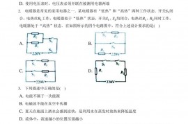 2020-2021学年广东省深圳市福田区红岭中学九年级（上）期末物理试卷