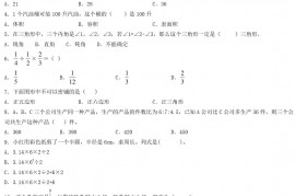 2020年陕西延安小升初数学真题及答案