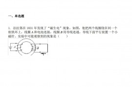 山东省青岛二中2021-2022学年高二期中考试物理试题及答案