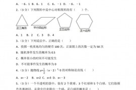 2016-2017学年湖北省武汉二中广雅中学九年级（上）月考数学试卷（12月份）