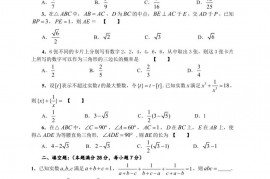 2014年全国初中数学联赛决赛试题