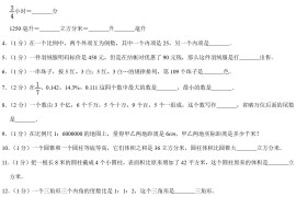 2019年河南省驻马店市平舆县小升初数学真题及答案