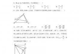 广东省茂名市第一中学2022-2023学年九年级上学期期中考试数学试卷