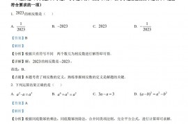 2023年湖南省岳阳市中考数学真题（解析版）