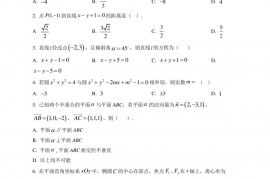 2022-2023学年北京市陈经纶中学高二上学期期中数学