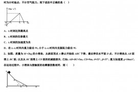 2023届浙江省绍兴市诸暨中学高三考前突击精选模拟试卷物理试题试卷（4）