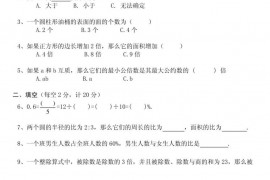 合肥育英学校小升初数学试题4