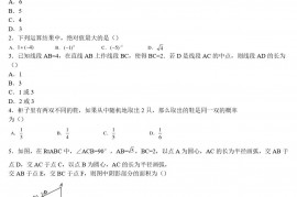 2021年内蒙古巴彦淖尔中考数学真题及答案