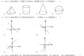 2020年湖北省荆州市中考数学真题及答案