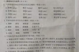 2020年新疆乌鲁木齐中考语文真题及答案