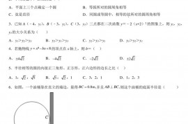 江苏省苏州市姑苏区苏州中学园区校2022-2023学年九年级上学期期中数学试题