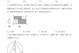 2019年四川省成都市树德中学自主招生数学试题