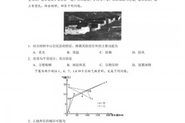 汕头市金山中学2022届高三年级阶段性测试地理