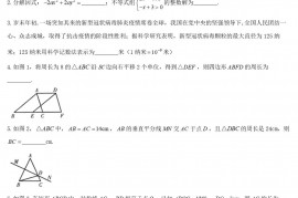 2020年青海海西中考数学试题及答案