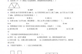 2020-2021上海市实验学校东校小升初数学试题(附答案)