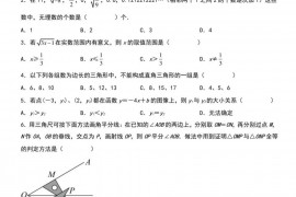 江苏省无锡市锡山高级中学实验学校2021-2022学年八年级上学期期末数学试题