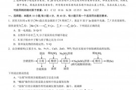 2023年福建厦门双十中学化学高考适应性考试