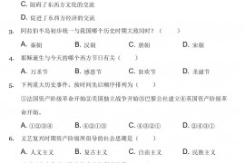 2021-2022学年广东省深圳市龙华区万安学校九年级(上)期末历史试卷(附详解)