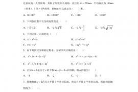 2020年广东省实验中学中考数学一模试题