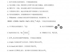 沈阳二中2022-2023学年度上学期期末考试高三(23届)化学试题