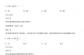 2023年湖南省株洲市中考数学真题（解析版）