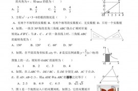 2020-2021学年北京陈经纶中学九年级第一学期12月月考数学试卷