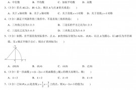 2019-2020学年广东省深圳中学八年级（上）期中数学试卷