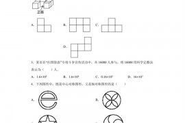 2020年广东省华师大附中实验学校中考数学一模试题