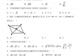 北京市海淀区中国人民大学附属中学2022~2023学年八年级下学期期中数学试卷