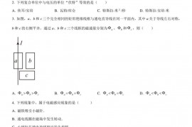 上海中学2022学年第一学期高二年级期末练习物理学科