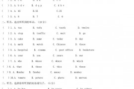 2019年西藏拉萨小升初英语真题及答案