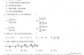 2022北京陈经纶中学望京实验校区初一（下）期中数学