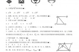 重庆市南开中学2014届九年级数学上学期期末考试试题