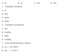 2020年江苏无锡中考化学真题及答案