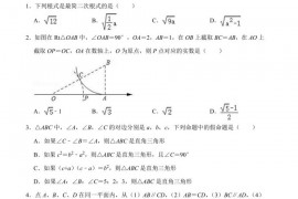 2020-2021学年北京人大附中八年级（下）期末数学限时练习试卷