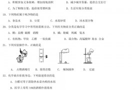 2020年四川乐山中考化学真题及答案
